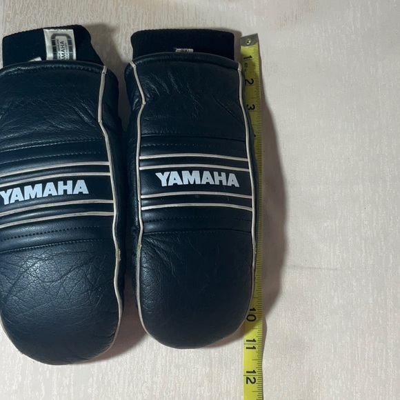 Yamaha Leather/Down Snowmobiling Mittens- Mens X-Small-Vintage - Picture 9 of 11
